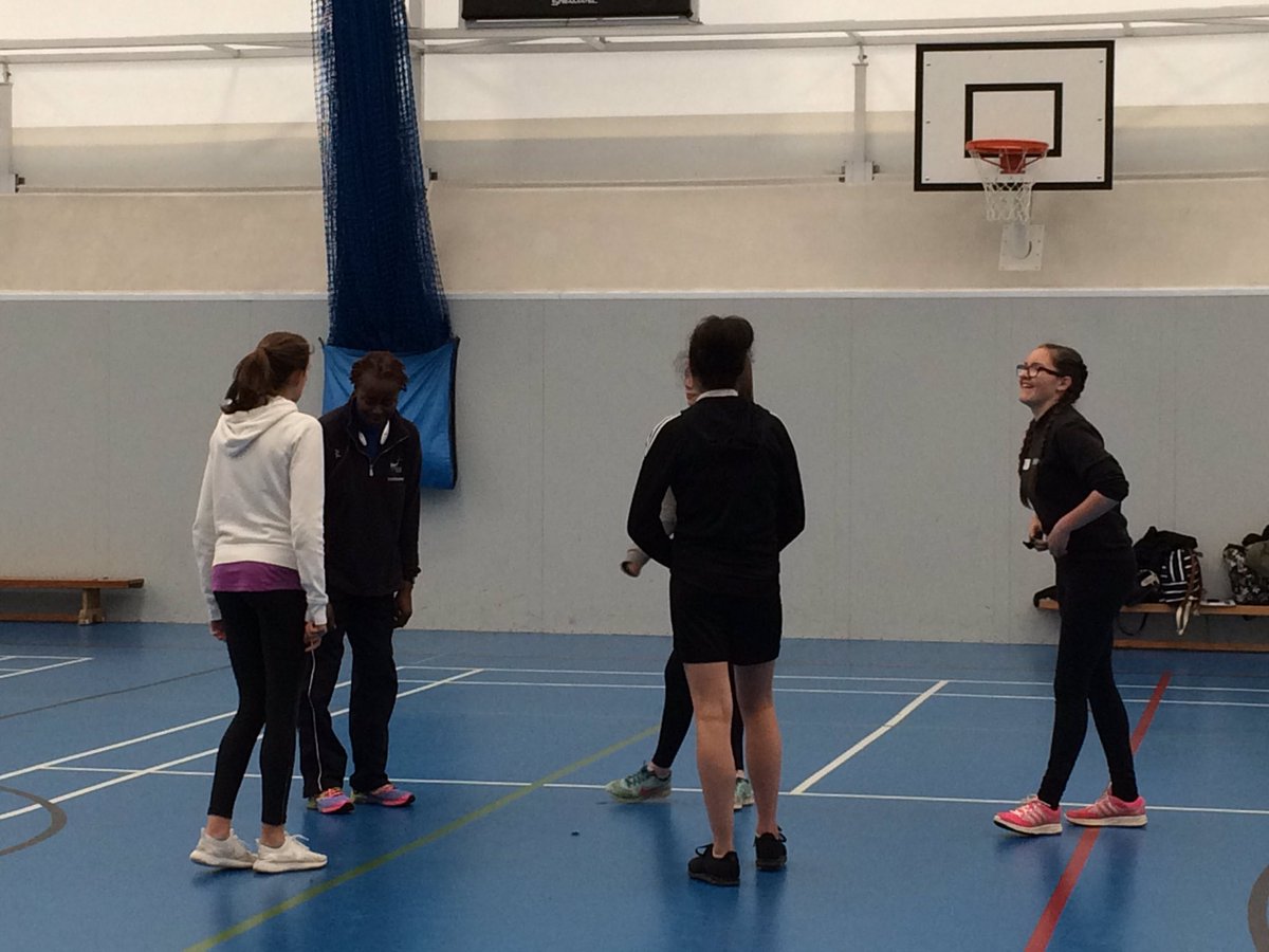 The girls are loving learning about the different aspects of being a Netball umpire @EMNetball #NWLSSP #empower