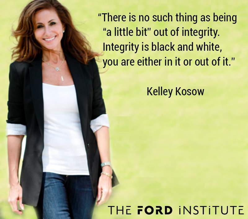 Debbie_Ford's tweet photo. “There is no such thing as being “a little bit” out of integrity. Integrity is black...” Kelley Kosow
#FordInstitute https://t.co/Wj72GstFCs