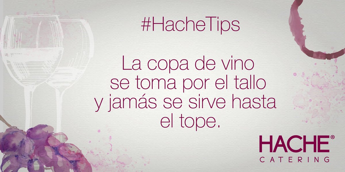 hachecatering's tweet photo. #FelizJueves para que no te cuenten te traemos #HacheTips para tus eventos sociales 🍷🎩 https://t.co/6e9Jamct10