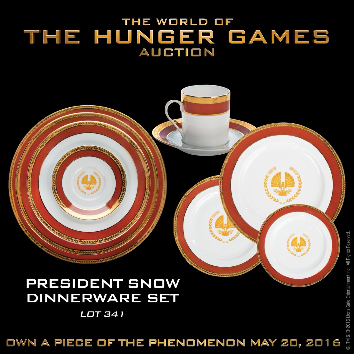 Tomorrow get a piece of Panem @ The World of The Hunger Games Auction. Register by 12am PDT: thehungergamesauction.com