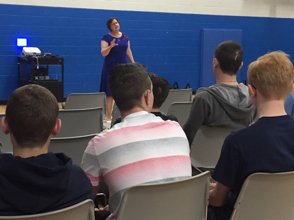 Thank you to Mrs. Hart for introducing us to #patriotweek #gobedfordbucs Bedford Jr. ROTC