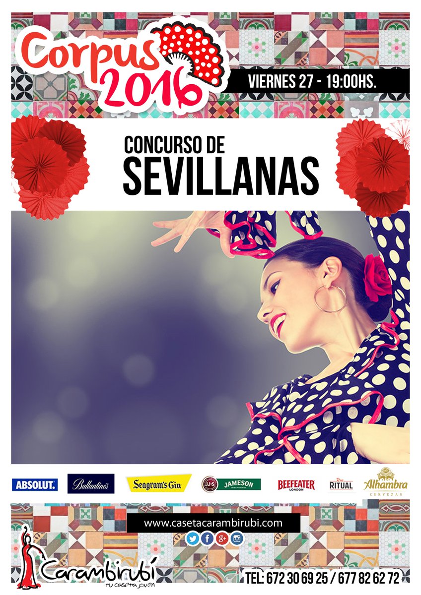 Vamos!! Concurso de sevillanas, vamos a pasarlo genial, esperemos que os apuntéis!! #CasetaCarambirubí #Corpus2016