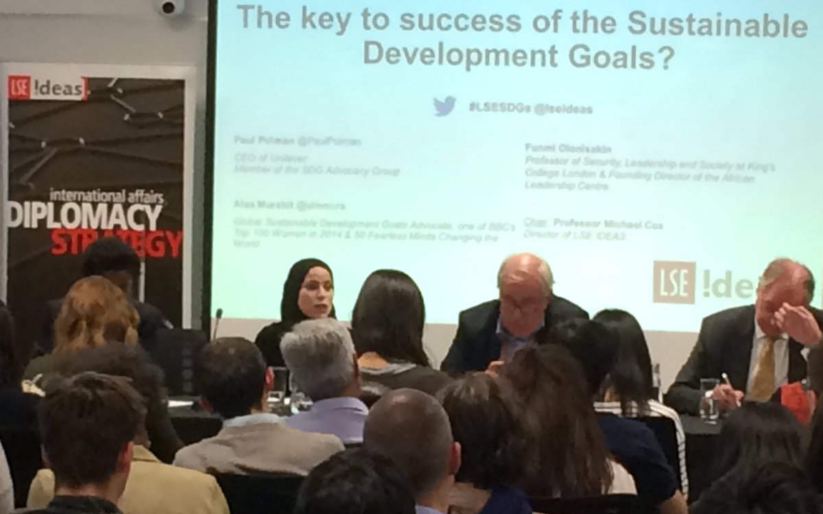 .@almmura is next speaker at #LSESDGs event: "If you do not have all the voices at the table, nothing will get done" https://t.co/adWTcI3KUO