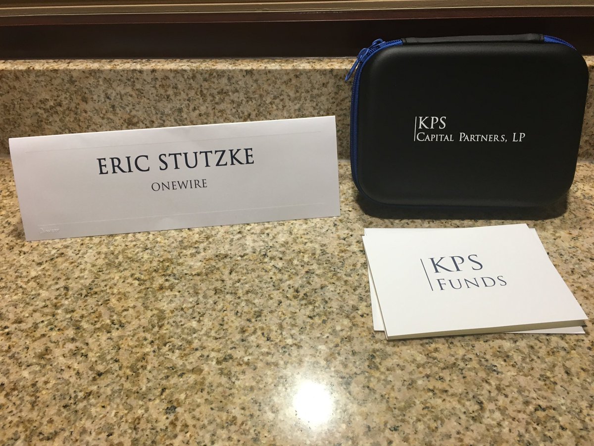OneWiretweets's tweet image. Our COO/CFO Eric Stutzke presented today at the KPS #HR Private Equity Conference. #CRM #proactivehiring #onewire