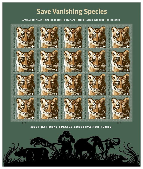 USFWSIntl's tweet image. How to protect elephants, tigers, &amp;amp; others from extinction w/ stamps: tigerstamp.com #EndangeredSpeciesDay