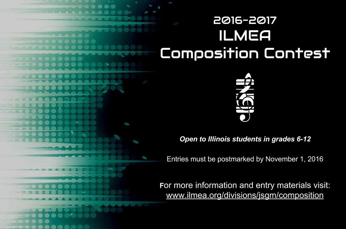 JSGM_ILMEA's tweet photo. IL Teachers, RT to let your students know the @ILMEA1 comp. contest materials are available! https://t.co/9Lgaqh1PkD https://t.co/eg2sDeduTZ