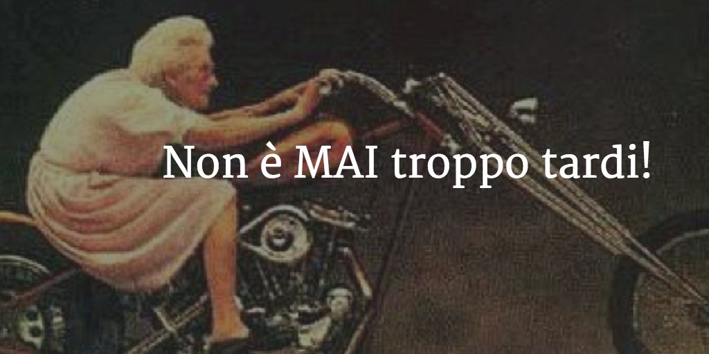 italocillo's tweet photo. Non è MAI troppo tardi! https://t.co/H80O7ddPny