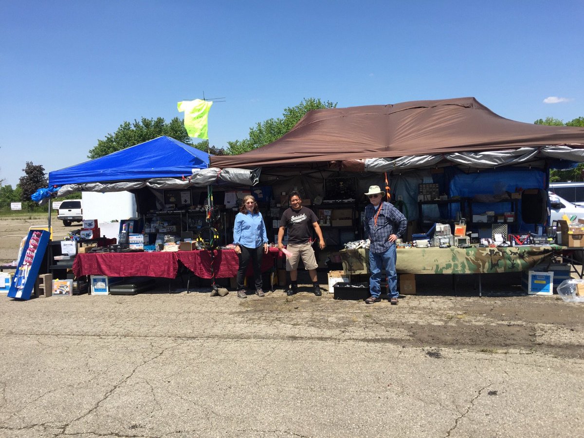 electromavin's tweet image. #Hamvention Mavin is set up and ready to go, Flea Market space FE3622. Who is ready for Hamvention 2016? 
We are !!