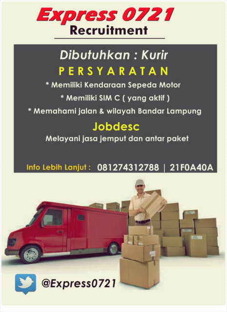 Express0721's tweet photo. @KarirLampung https://t.co/24llsPDHQN