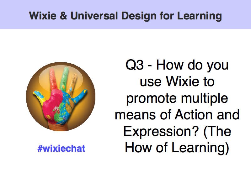 lbhooktech's tweet photo. Q3: How do you use Wixie to promote multiple means of Action and Expression? (the How of Learning) #wixiechat https://t.co/T7tbGLOJ7s