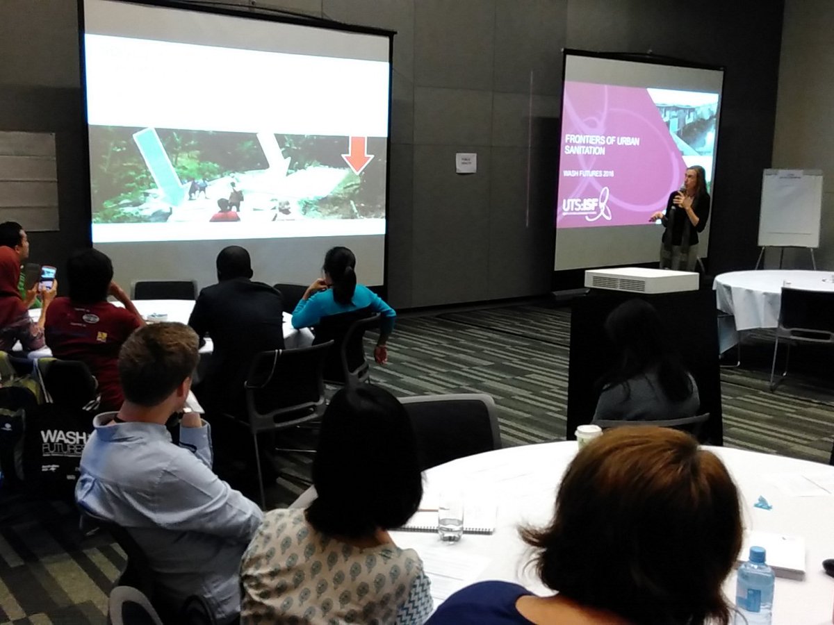 andreshuesoWA's tweet image. Debunking myths and expanding frontiers of #urban #sanitation at the #WASH2016 conference in Brisbane