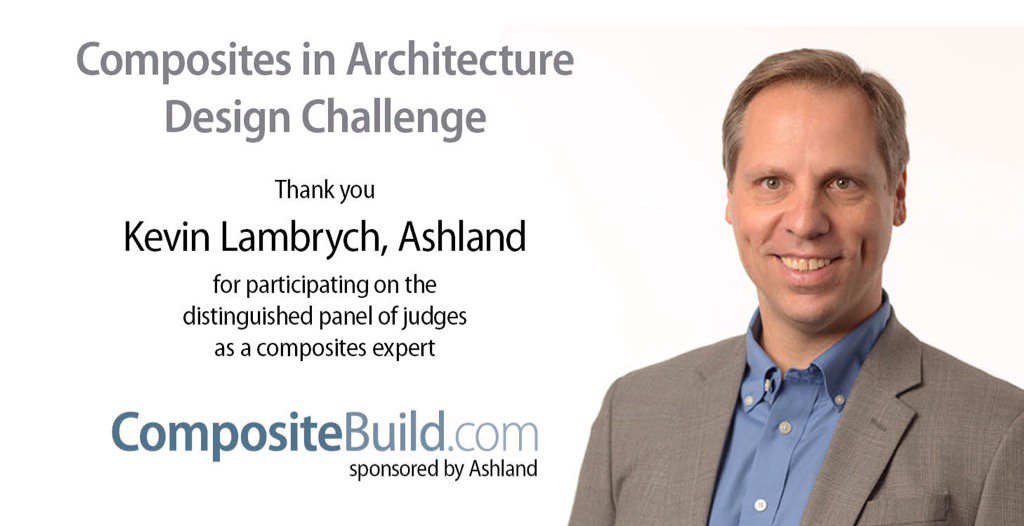 CompositeBuild's tweet image. Thank you Kevin Lambrych for being one of our distinguished judges for the student competition! #compositespavilion
