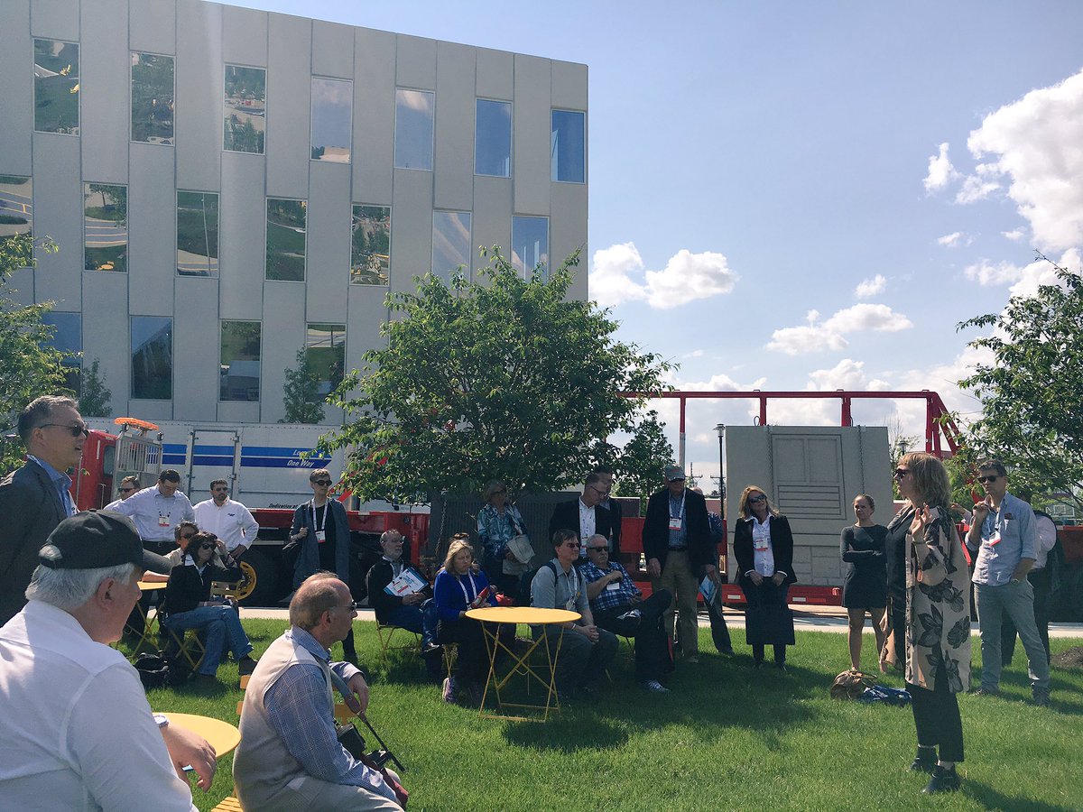 NavyYardPhila's tweet photo. #AIACon16 tour of The Navy Yard @PIDCphila @LibPropTrust Bjarke Ingels Group #1200intrepid #centralgreen https://t.co/DgbmbRKgfE