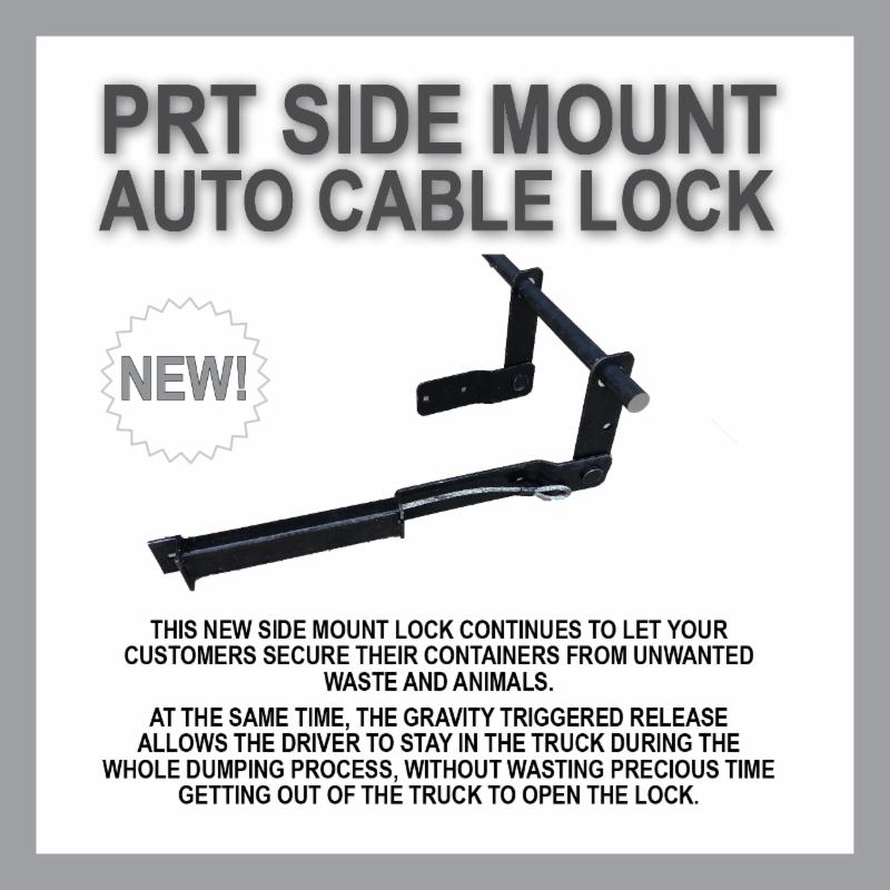 PRTlids's tweet image. Introducing the redesigned PRT Side Mount Auto Lock for convenient waste management with our new cable design!