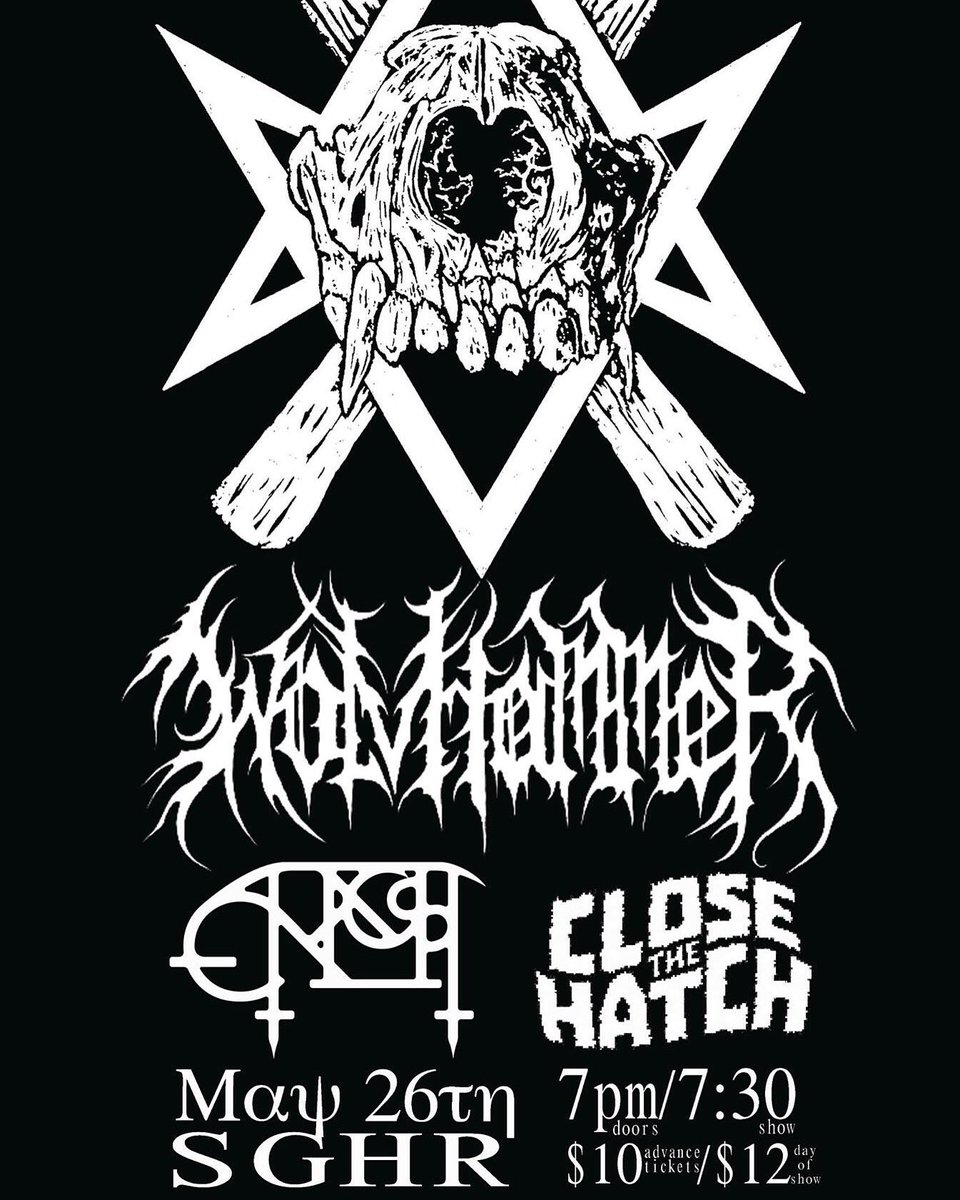 May 26 <a href="/CloseTheHatch/">Close The Hatch</a> will be performing <a href="/SGHRevival/">The SGH Revival</a>