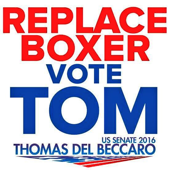 RealErinCruz's tweet photo. Replace Boxer, VOTE TOM! @tomdelbeccaro for US Senate!!
#tcot #ccot #teaparty #ocra #pjnet https://t.co/MUA1C6yeNQ