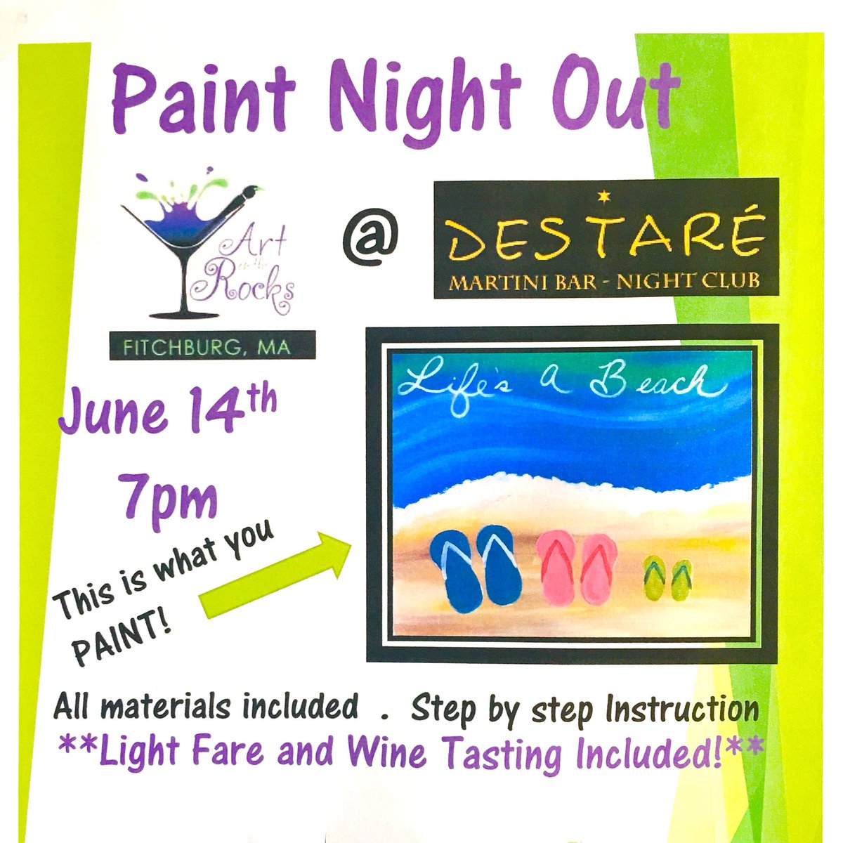 Destare's tweet photo. We have a Paint Night Out coming to Destare, June 14th! Sign-ups are available now: https://t.co/faklcoG5um https://t.co/mUW1ghpmHH