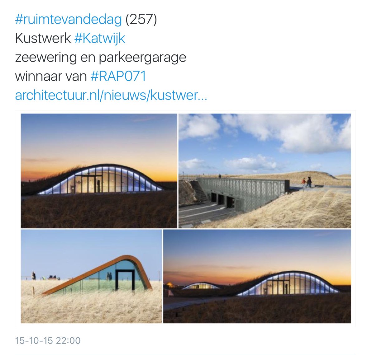 Dit is het Gebouw van het Jaar 2016! 
Eerder ook #ruimtevandedag.
Foto @FredSchoorl #gvhj <a href="/Gebouw_vh_Jaar/">Gebouw van het Jaar</a>