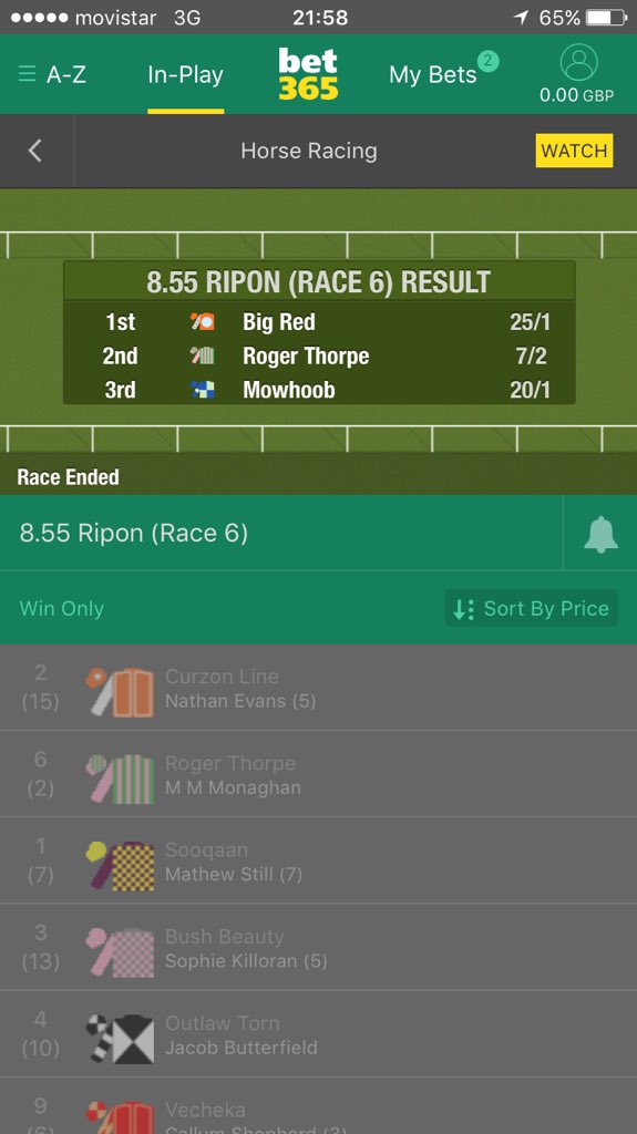 MonksScott's tweet photo. Cheers @bet365 for putting the wrong result up making me think I'd won!!! #dreamover https://t.co/3kIGblHLQv