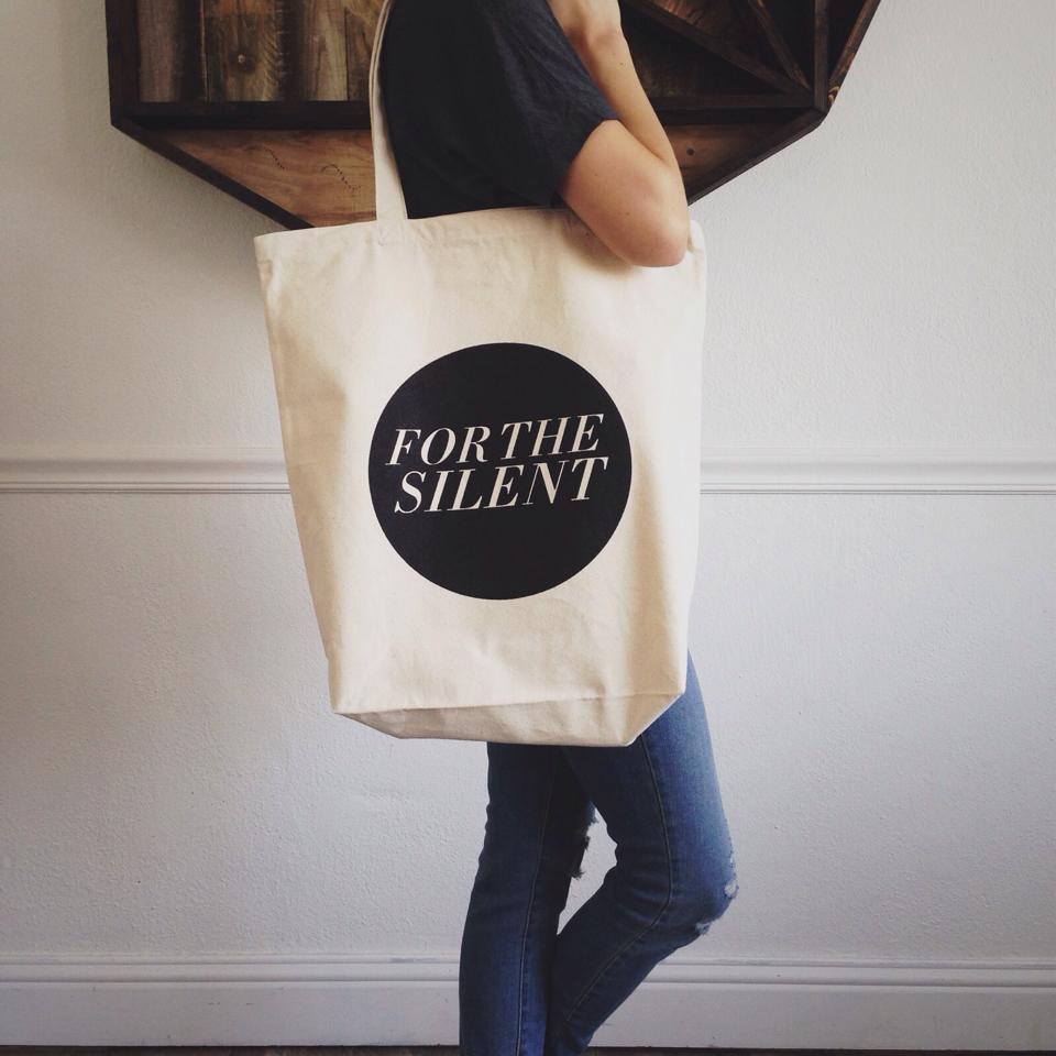 In May &amp; June, make a donation of $50 or more and you get one of these fun market tote bags! forthesilent.org/donate