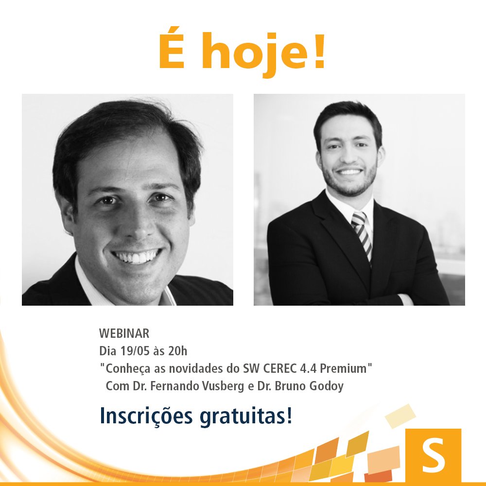 sironabrasil's tweet photo. Conheça as novidades do SW CEREC 4.4 Premium com Dr. Fernando Vusberg e Dr. Bruno Godoy! https://t.co/x6WGUidRvO https://t.co/dViqt0bCuT