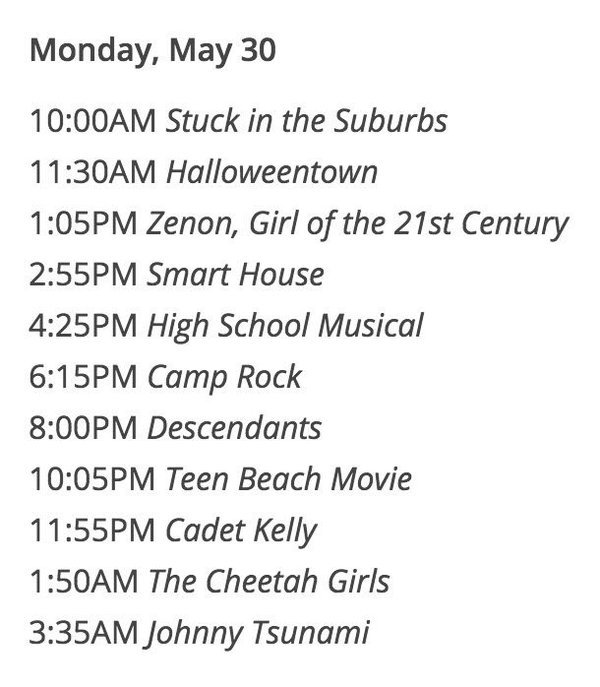 thefemaleboook's tweet image. Disney channel is releasing its 100th movie and to celebrate they are hosting a 4 day marathon of classics