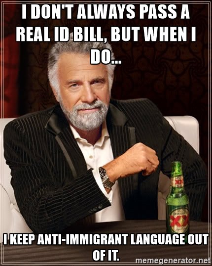 Anti-Immigrant rhetoric does not belong in the House Real ID Bill @MinnCLA #mnleg #licenciasparatodos
