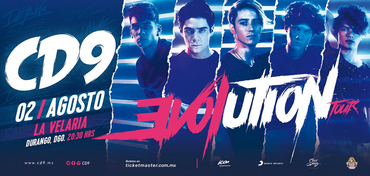 Además, ¡éste 02/08 #EVOLUTIONTOUR llegará a la <a href="/FeriaDurango/">Feria Durango</a>! Allá nos vemos.