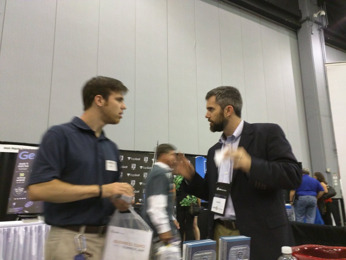 finsync's tweet photo. @MrJasonFlake holding court at booth #207 @cobbgalleria #smallbiz #automation #powerfulplatform https://t.co/T3ckSf6igr