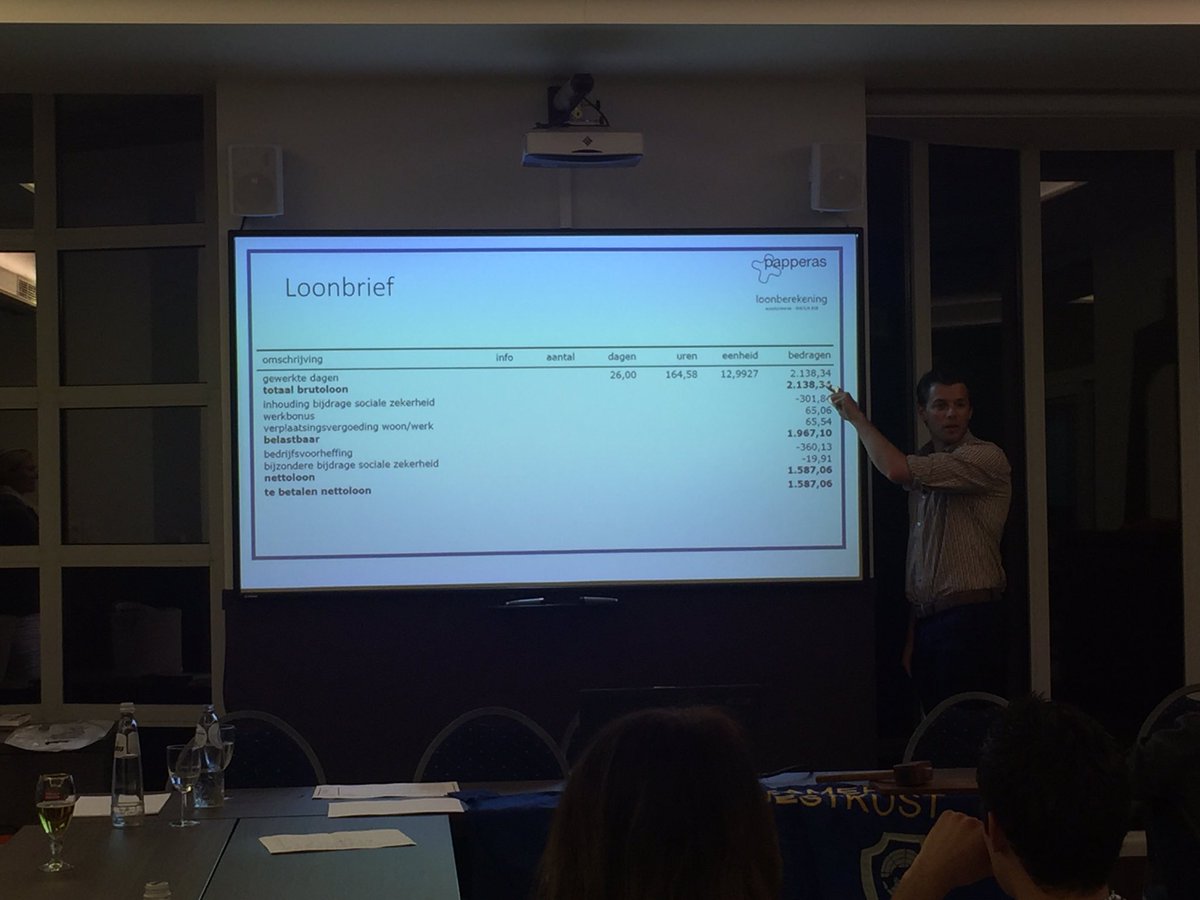 We leren vanavond alles over loonbrieven en loonkosten. Dank u wel papperas!