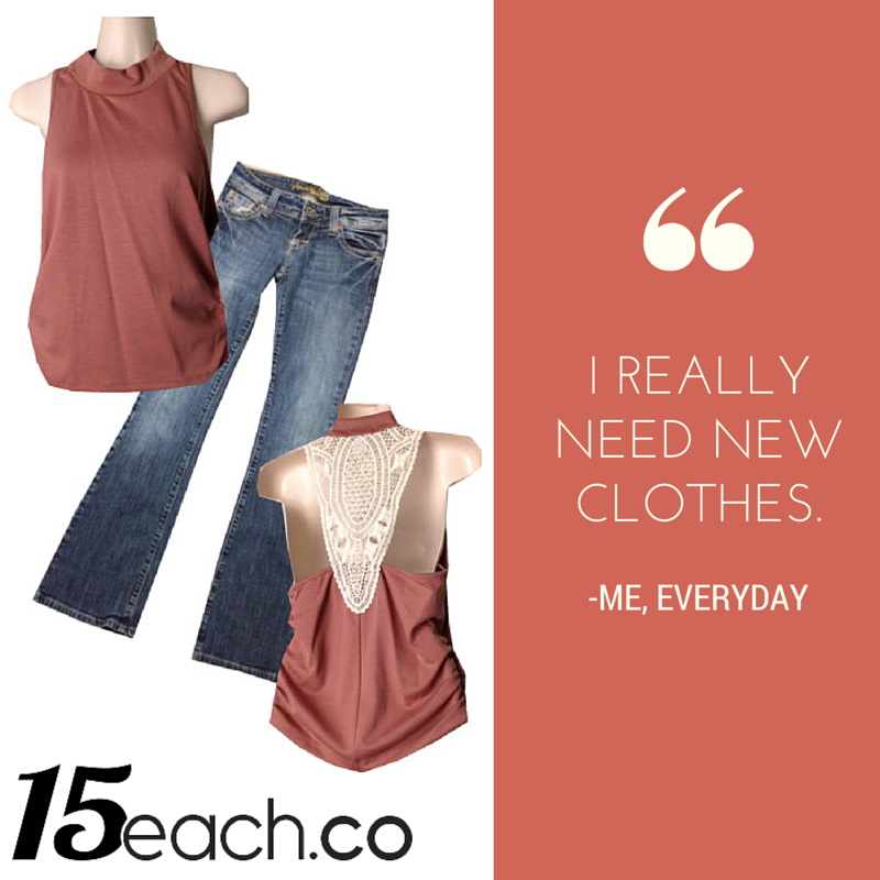 15each_co's tweet photo. Does this sound familiar? #OOTD #NeedClothes https://t.co/HekAMJFr4i https://t.co/qzCCZMp5Zb