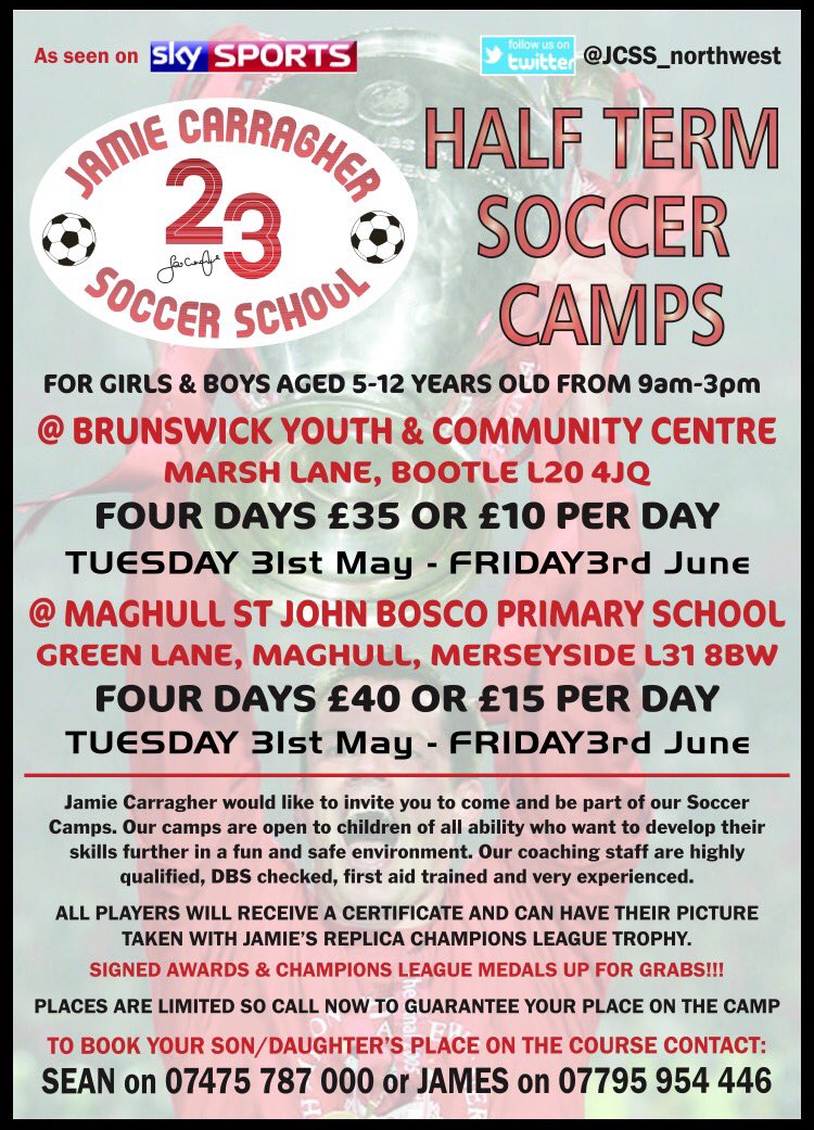 Don't miss out!! Limited spaces there going quick! Contact us to book a place!