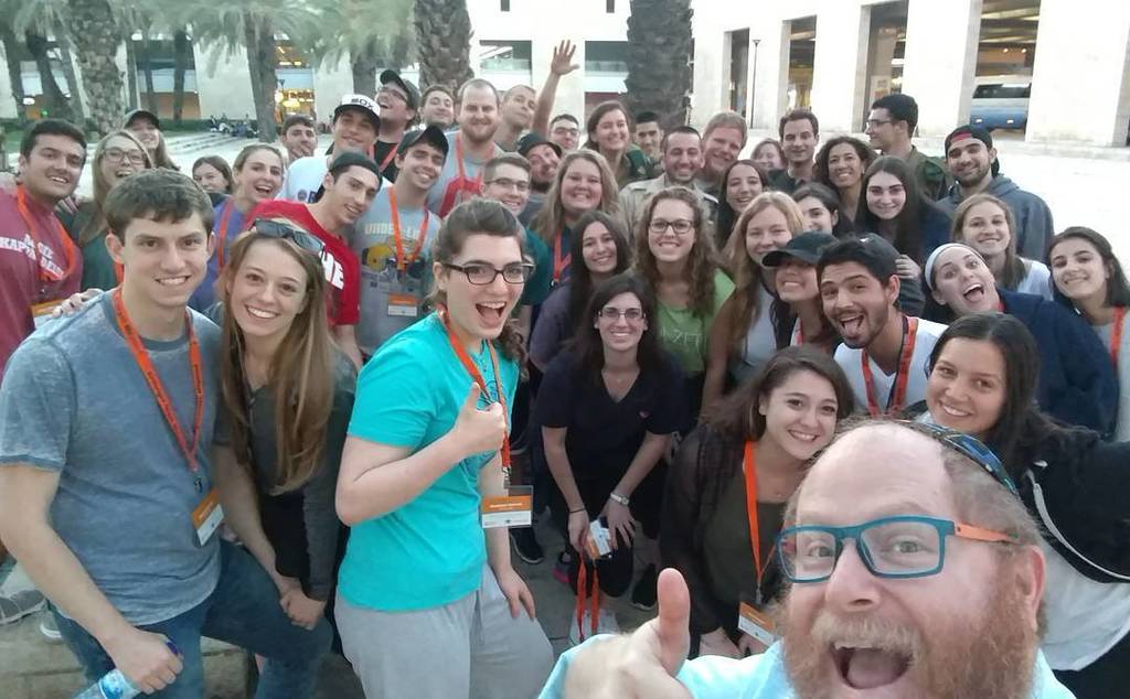 AggieRabbi's tweet photo. #helloisrael We have arrived in the #HolyLand #mayanotisrael #Birthright #JewishAggies #Maโฆ https://t.co/1eJKpvUHJa https://t.co/6Hfp7XtpDY