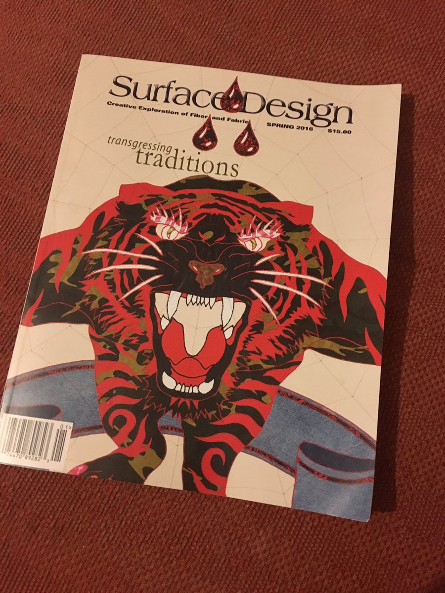 bigTangle's tweet photo. My first copy of 'surface design' as part of my @Surface_Design membership had arrived! ๐๐ผ https://t.co/8cEck9ZRPj