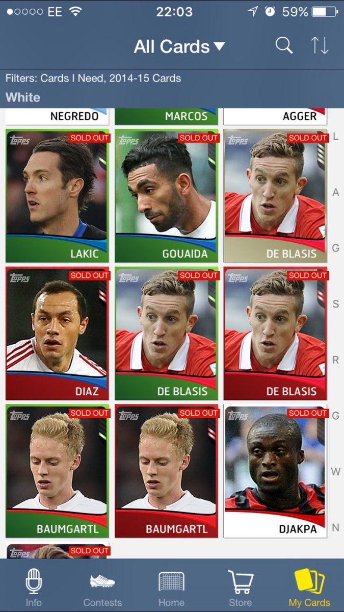 State of the white section I need on @ToppsKick embarrassing