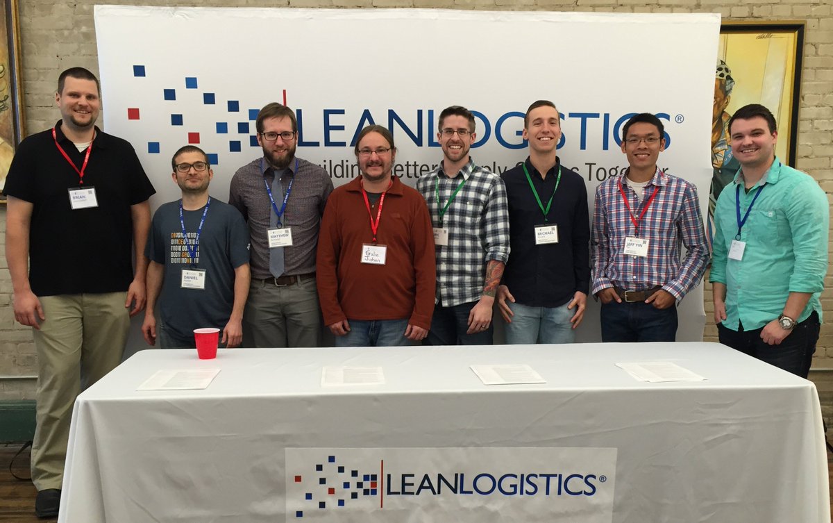 LeanLogistics's tweet photo. Our tech team soaking up some Google at Google I/O Extended event in GR. #ioextendedgr #io16extended #gdg #gdggr https://t.co/xnSBjNecX8