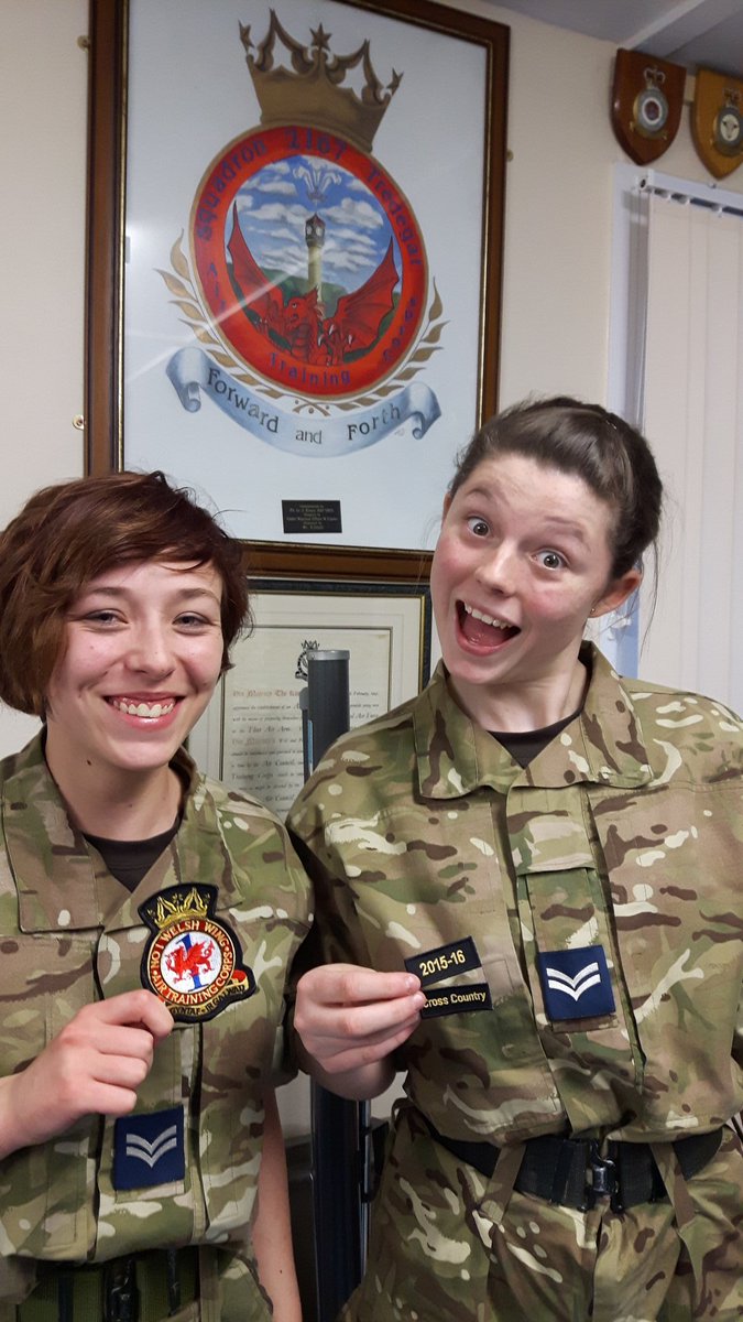 Cpl Hoggins &amp; Cpl Yemm get their Wing Blues for the Cross Country.
Best of luck to Cpl Yemm at Regional  Athletics.