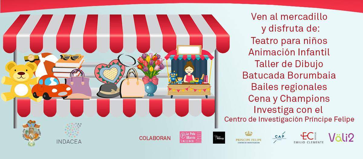 El próximo 28 de mayo organizamos junto a @INDACEA_org un mercadillo solidario.Ayudaremos a la investigación médica.