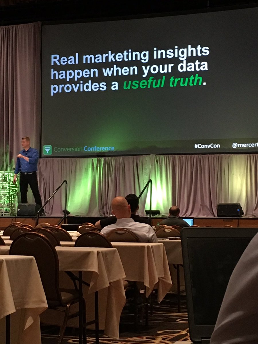 michaelroebuck's tweet image. Real marketing insights happen when your data provides a useful truth. Via @mercertweets #ConvCon
