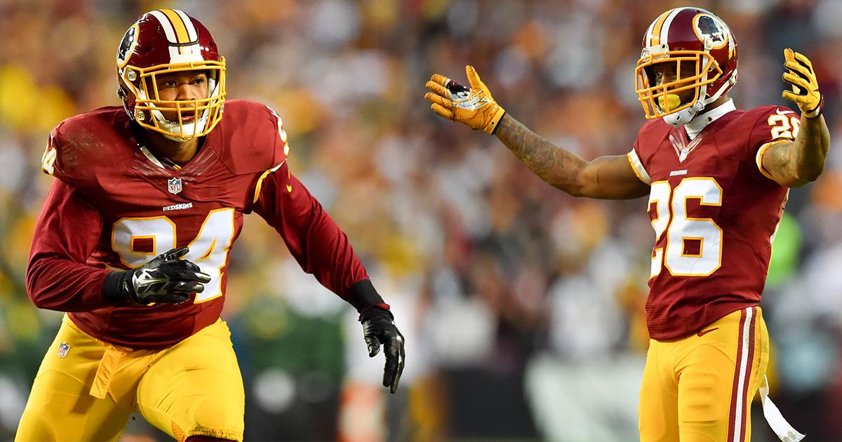 Commanders's tweet photo. #Redskins CB @Salute_me17 &amp; OLB @PrestonSmith94 on @ForTheWin's "All-Under-25" team. 

📚: https://t.co/lS7BxGlwX1 https://t.co/KEIo391eJO