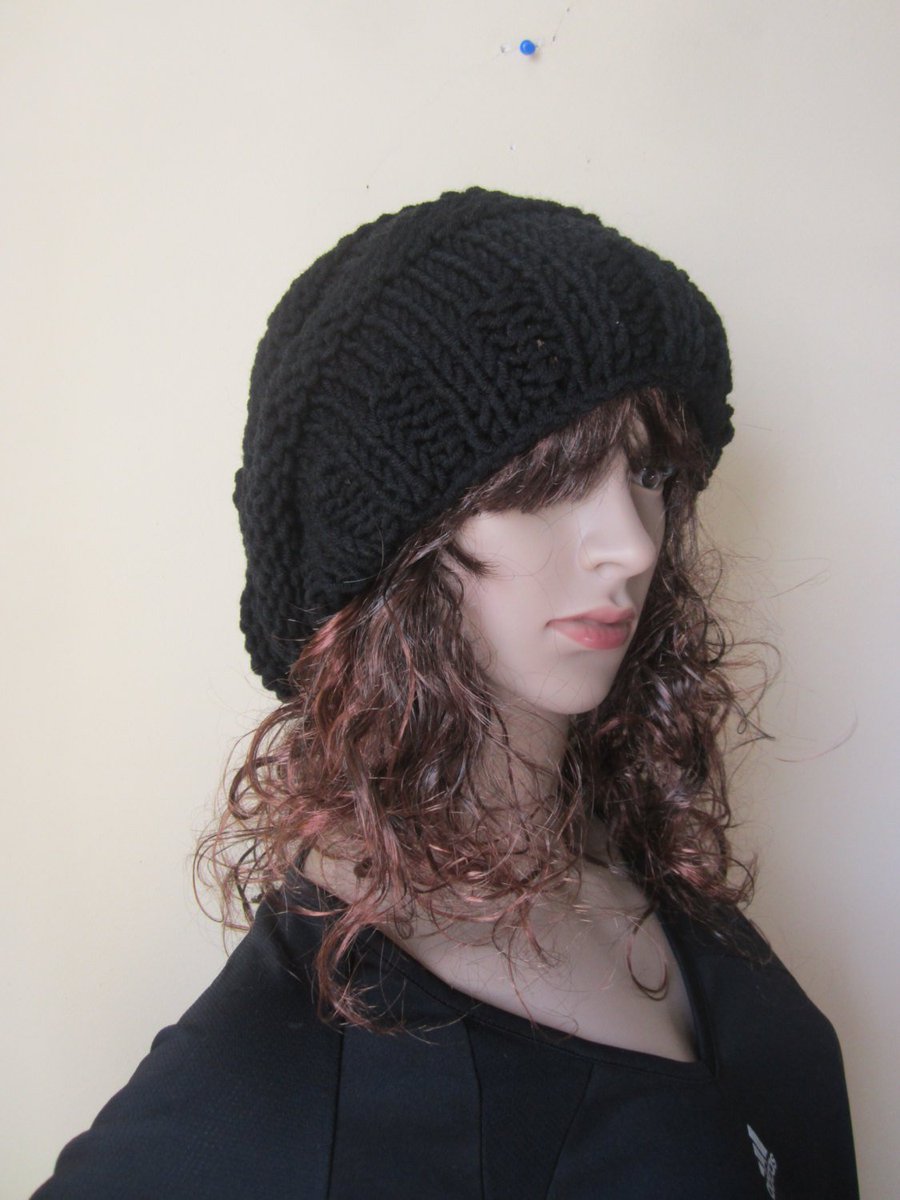 Elegantcrochets's tweet photo. BLACK BEEHIVE BEANIE, chunky beanie, slouchy beanie, winter h… https://t.co/lENOZVrWI5 #musicfestivals #WarmWoolHat https://t.co/mnkmhV5kGO