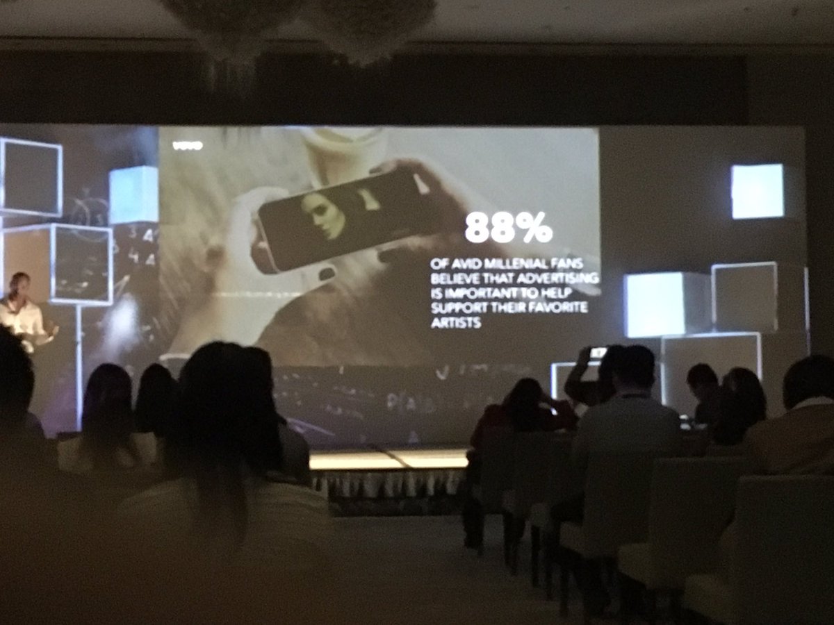 t3magazinemx's tweet photo. El 88% de los millenials consideran que el advertising es importante para ayudar a los artistas. #NextMX https://t.co/vDNIAENQE8