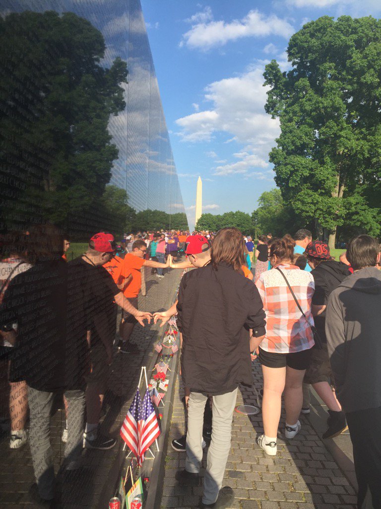 PrincipalRemaly's tweet photo. Vietnam Veterans Memorial. Respectful experience. @MSDDecatur https://t.co/hZ0hOuxt3V