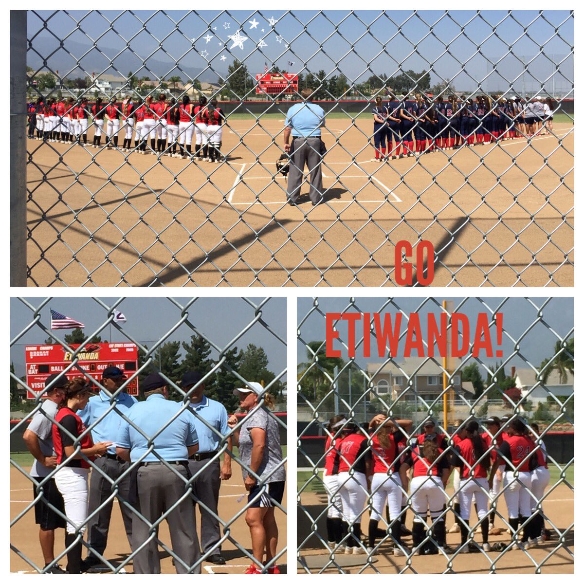 MamaVZiggy's tweet photo. Get it done ladies! #CIF #softball #ETIWANDA #eaglepride #playforDana https://t.co/Mgd9Ci8T6L