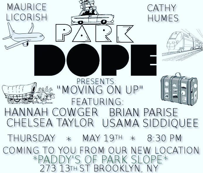 ListenToThisPod's tweet image. PARK DOPE IS BACK! NEW SHOW! NEW LOCATION!
PARK DOPE PRESENTS: MOVING ON UP: LIVE AT PADDY… ift.tt/1TsHmNU
