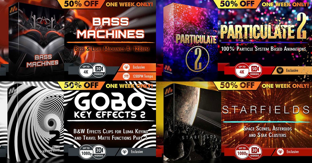 MotionLoops's tweet image. Top-10 Visual Collections Flash Sale - Now Through Monday 50% Off. No promo code needed. motionloops.com/us/en/promotio…