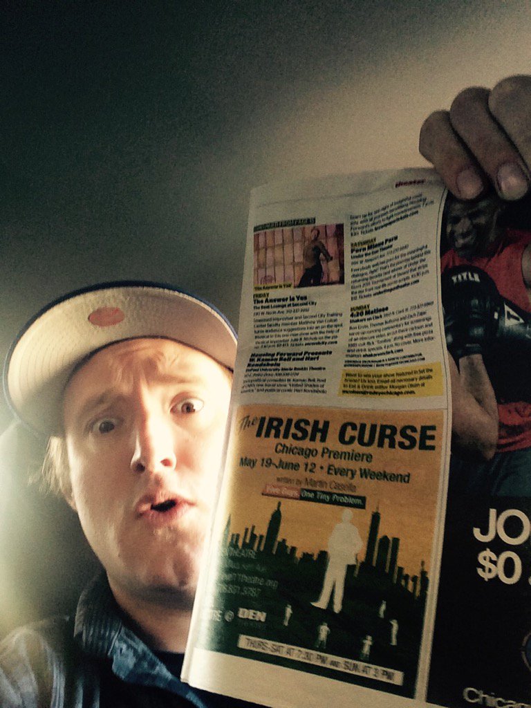 The Irish Curse is in the Redeye! Shows start tonight! 7:30 pm <a href="/TheDenTheatre/">The Den Theatre</a>