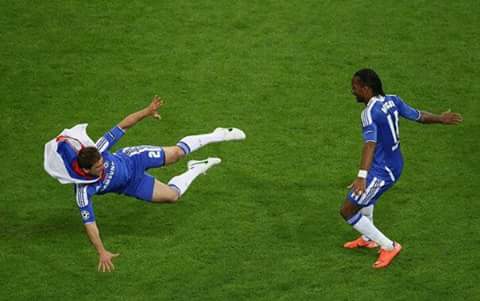 Selebrasi yang unik dari ivanovic