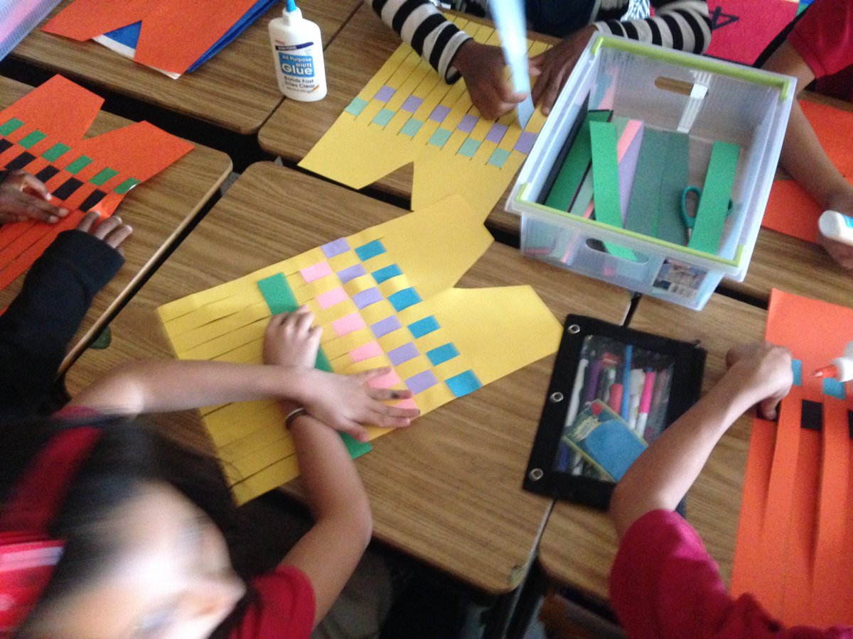 JamieThalacker's tweet photo. Making ponchos like they do in Mexico @IsonSpringsES #internationalnight #iamison https://t.co/M7quXCnUCW