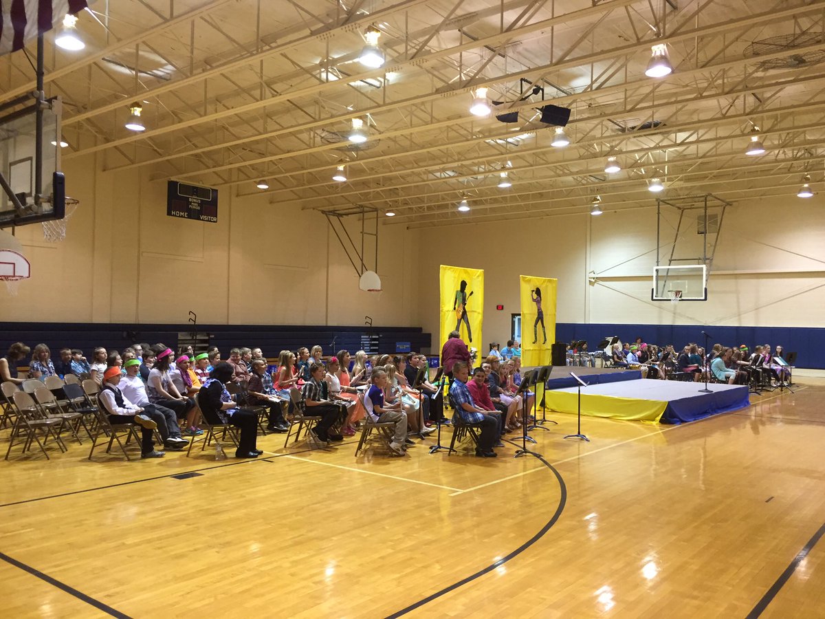 Great crowd for the Spring Concert as the students get ready to perform.  #dillsboroelementaryschool